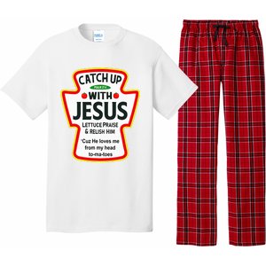 Catch Up With Jesus Ketchup Funny Christian Pajama Set