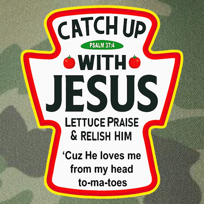 Catch Up With Jesus Ketchup Funny Christian Legacy Tie Dye Trucker Hat