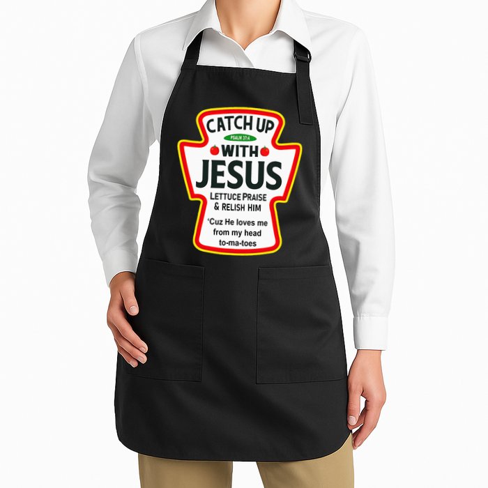 Catch Up With Jesus Ketchup Funny Christian Apron