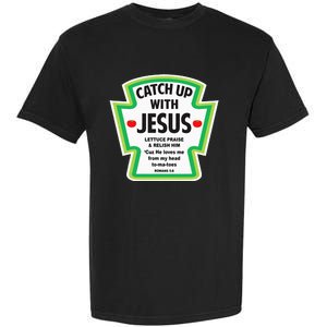 Catch Up With Jesus Funny Christian Faith Garment-Dyed Heavyweight T-Shirt