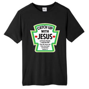 Catch Up With Jesus Funny Christian Faith Tall Fusion ChromaSoft Performance T-Shirt