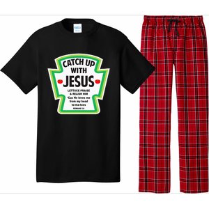 Catch Up With Jesus Funny Christian Faith Pajama Set