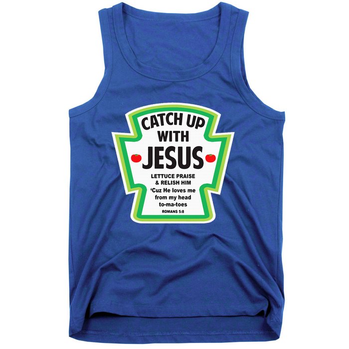 Catch Up With Jesus Funny Christian Faith Tank Top