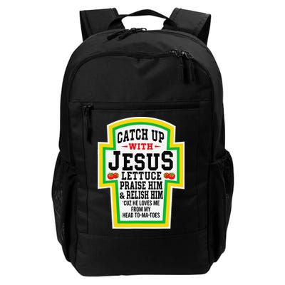 Catch Up With Jesus He Loves Me From My Head To-Ma-Toes Backpack