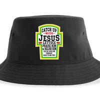Catch Up With Jesus He Loves Me From My Head To-Ma-Toes Sustainable Bucket Hat