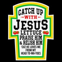 Catch Up With Jesus He Loves Me From My Head To-Ma-Toes 16 in Basic Backpack