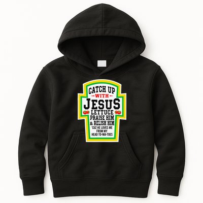 Catch Up With Jesus He Loves Me From My Head To-Ma-Toes Kids Hoodie