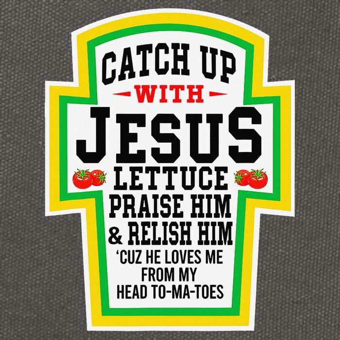 Catch Up With Jesus He Loves Me From My Head To-Ma-Toes Cotton Canvas Backpack