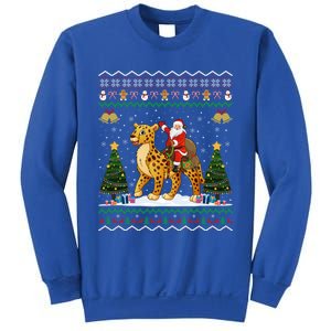 Cheetah Ugly Xmas Gift Santa Riding Cheetah Christmas Great Gift Sweatshirt