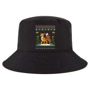 Cheetah Ugly Xmas Gift Santa Riding Cheetah Christmas Great Gift Cool Comfort Performance Bucket Hat