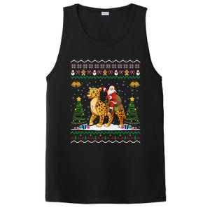 Cheetah Ugly Xmas Gift Santa Riding Cheetah Christmas Great Gift PosiCharge Competitor Tank