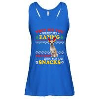 Chihuahua Ugly Xmas Funny Gift They See YouRe Eating Funny Gift Ladies Essential Flowy Tank