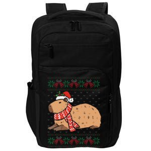 Capybara Ugly Xmas Lighting Santa Capybara Christmas Impact Tech Backpack