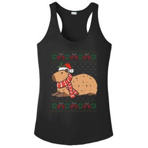 Capybara Ugly Xmas Lighting Santa Capybara Christmas Ladies PosiCharge Competitor Racerback Tank