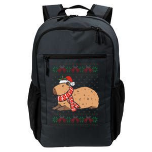 Capybara Ugly Xmas Lighting Santa Capybara Christmas Daily Commute Backpack