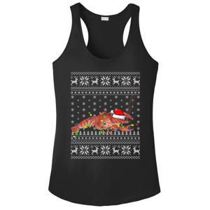 Crawfish Ugly Xmas Style Santa Crawfish Christmas Gift Ladies PosiCharge Competitor Racerback Tank