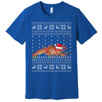 Crawfish Ugly Xmas Style Santa Crawfish Christmas Gift Premium T-Shirt