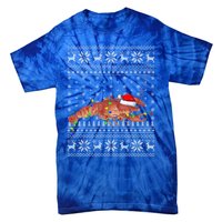 Crawfish Ugly Xmas Style Santa Crawfish Christmas Gift Tie-Dye T-Shirt