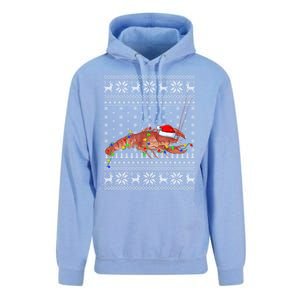 Crawfish Ugly Xmas Style Santa Crawfish Christmas Gift Unisex Surf Hoodie