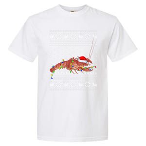 Crawfish Ugly Xmas Style Santa Crawfish Christmas Gift Garment-Dyed Heavyweight T-Shirt