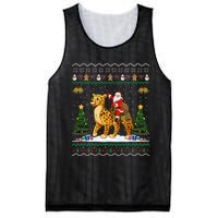 Cheetah Ugly Xmas Gift Santa Riding Cheetah Christmas Mesh Reversible Basketball Jersey Tank