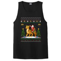 Cheetah Ugly Xmas Gift Santa Riding Cheetah Christmas PosiCharge Competitor Tank