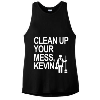 Clean Up Your Mess Kevin Ladies PosiCharge Tri-Blend Wicking Tank