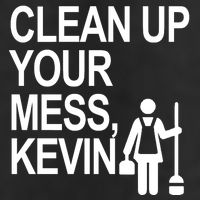 Clean Up Your Mess Kevin 7 Panel Mesh Trucker Snapback Hat