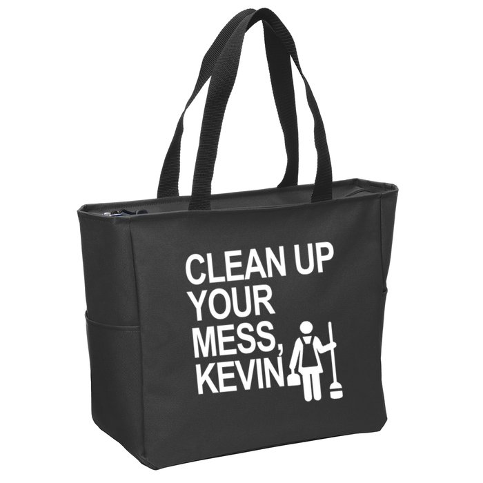 Clean Up Your Mess Kevin Zip Tote Bag