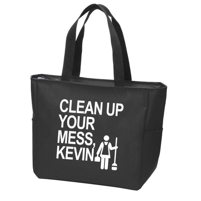 Clean Up Your Mess Kevin Zip Tote Bag