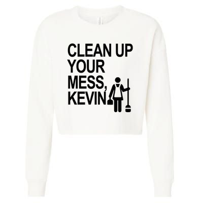 Clean Up Your Mess Kevin Cropped Pullover Crew
