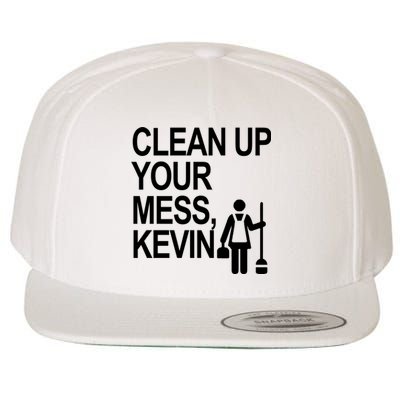 Clean Up Your Mess Kevin Wool Snapback Cap