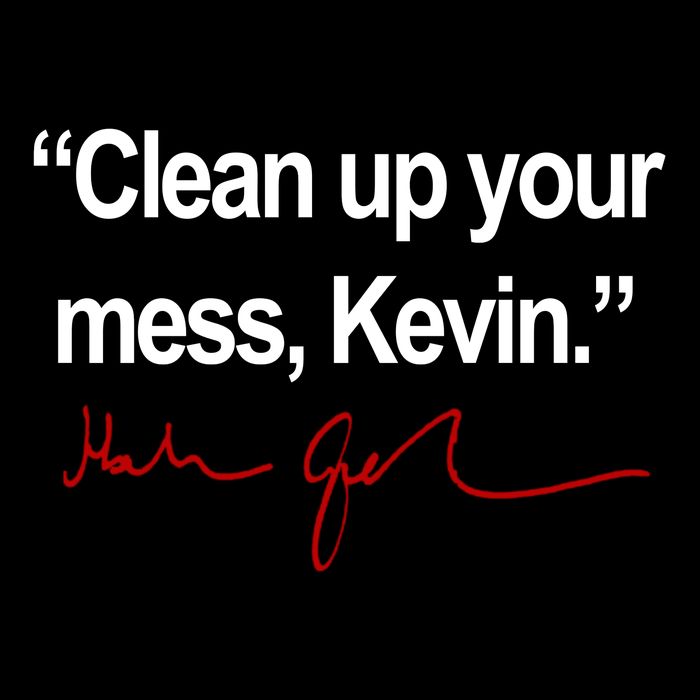 Clean Up Your Mess Kevin Political 16 in Basic Backpack