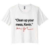 Clean Up Your Mess Kevin Political Crop Top