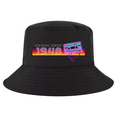 Classic & Vintage 1948 Funny Nostalgic Cassette Music Lover Cool Comfort Performance Bucket Hat