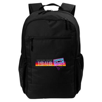 Classic & Vintage 1948 Funny Nostalgic Cassette Music Lover Backpack