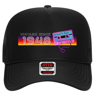 Classic & Vintage 1948 Funny Nostalgic Cassette Music Lover Hat