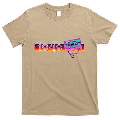 Classic & Vintage 1948 Funny Nostalgic Cassette Music Lover T-Shirt