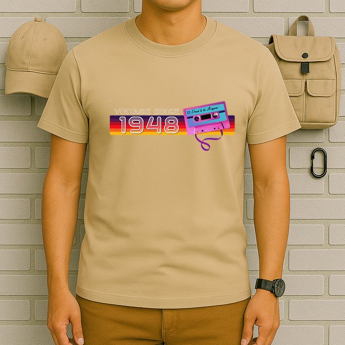 Classic & Vintage 1948 Funny Nostalgic Cassette Music Lover T-Shirt