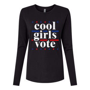 Cool Vote 2024 Voter Us Election Political Apparel Womens Cotton Relaxed Long Sleeve T-Shirt