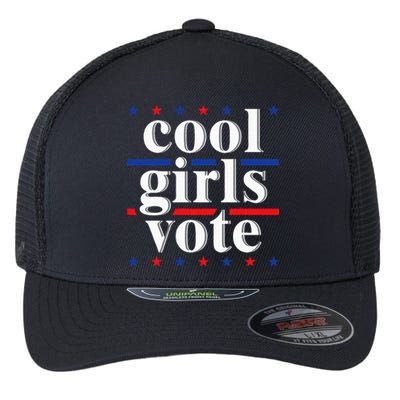 Cool Vote 2024 Voter Us Election Political Apparel Flexfit Unipanel Trucker Cap