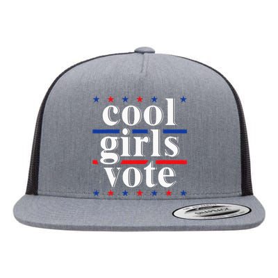 Cool Vote 2024 Voter Us Election Political Apparel Flat Bill Trucker Hat