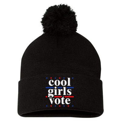 Cool Vote 2024 Voter Us Election Political Apparel Pom Pom 12in Knit Beanie