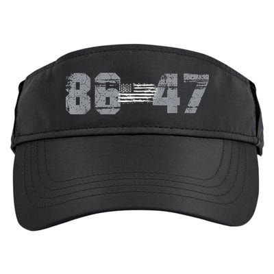 Classic Vintage 80s Style 86 47 Anti Trump 8647 Adult Drive Performance Visor