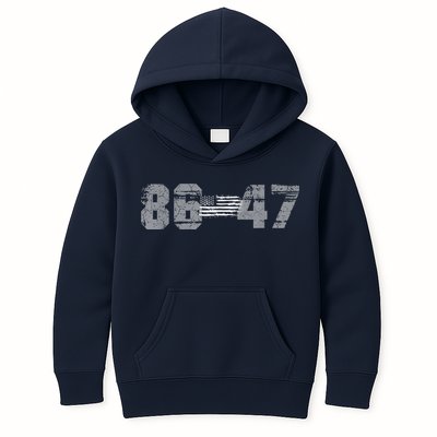 Classic Vintage 80s Style 86 47 Anti Trump 8647 Kids Hoodie