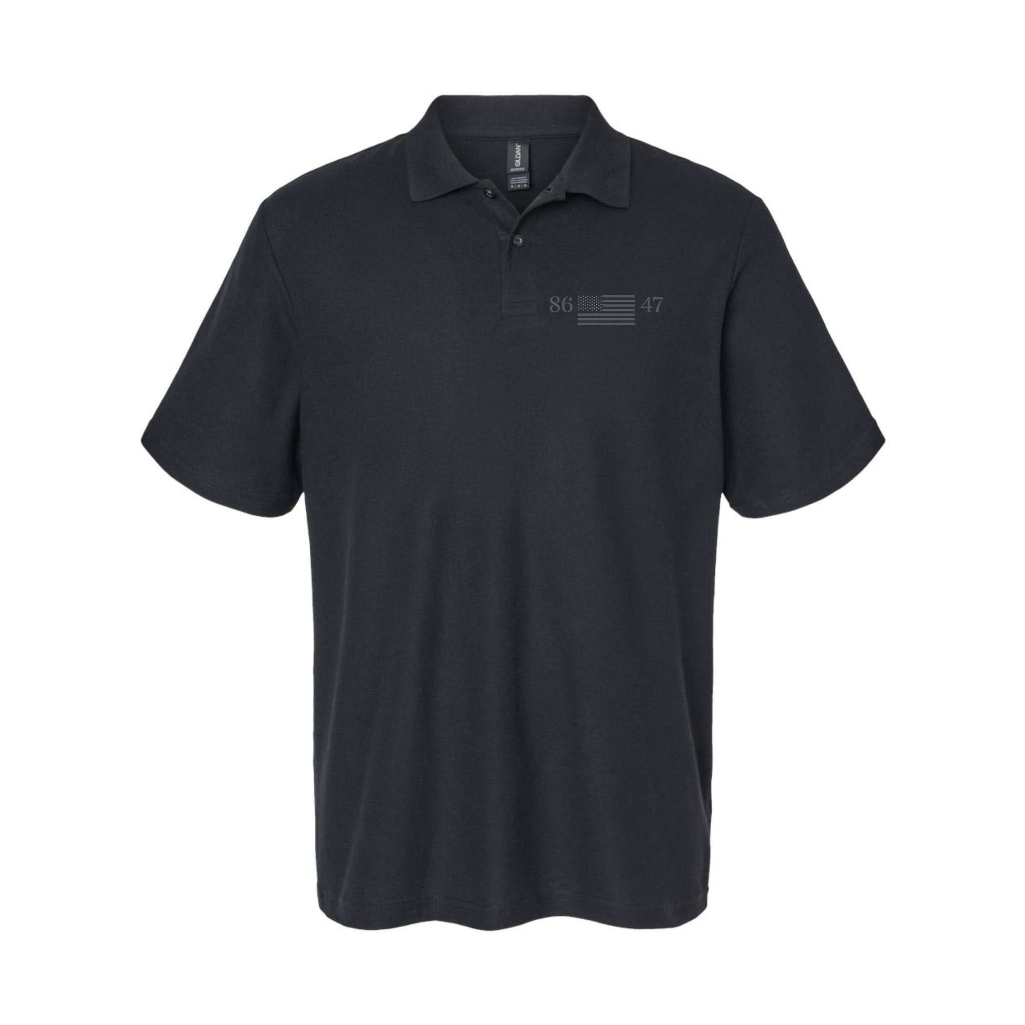 Classic Vintage 80s Style 86 47 Anti Trump 8647 Polo