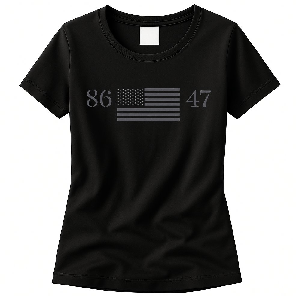 Classic Vintage 80s Style 86 47 Anti Trump 8647 Womens T-Shirt