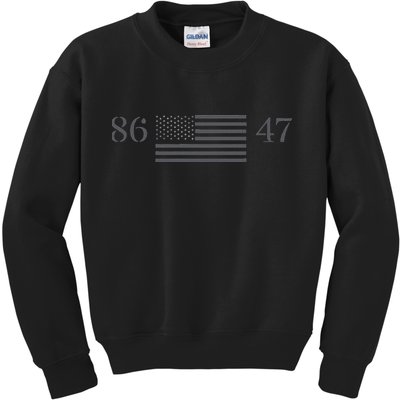 Classic Vintage 80s Style 86 47 Anti Trump 8647 Kids Sweatshirt