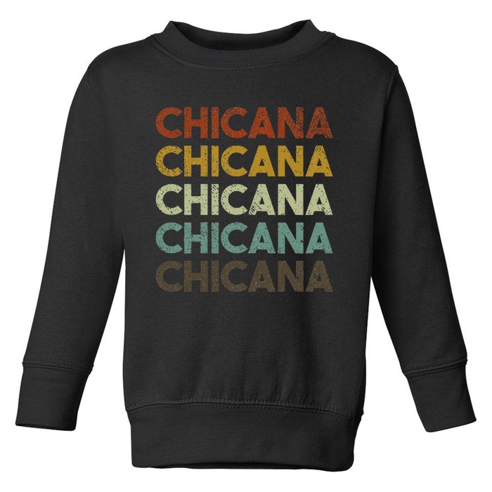 Chicana Vintage 80s Style Latina Pride Toddler Sweatshirt