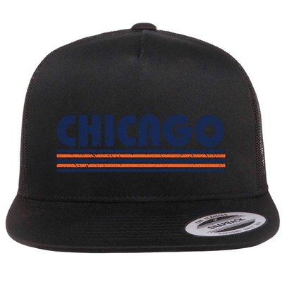 Chicago Vintage 80s Retro Style Funny Gift Flatbill Hat